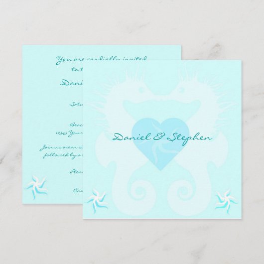 SeaLove Einladung (Vorne/Hinten)