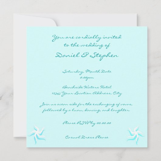 SeaLove Einladung (Rückseite)