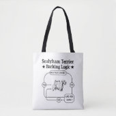 Sealyham Terrier Barking Logic Funny Dog Sarcastic Tasche (Vorderseite)