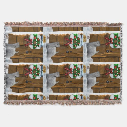 Sealyham Terrier Christmas Decke (Vorderseite)