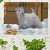 Sealyham Terrier Christmas Küchentuch (Gefaltet)