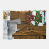 Sealyham Terrier Christmas Küchentuch (Horizontal)