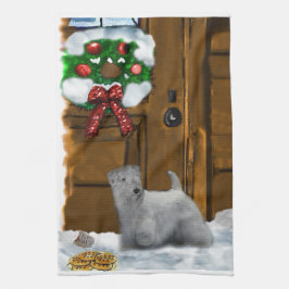 Sealyham Terrier Christmas Küchentuch