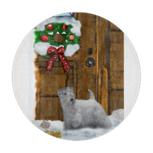 Sealyham Terrier Christmas Schneidebrett