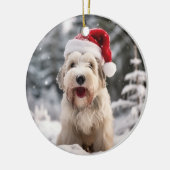 Sealyham Terrier Dog Christmas Keepake Keramik Ornament (Links)