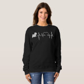 Sealyham Terrier Dog Heartbeat Sweatshirt (Vorne ganz)