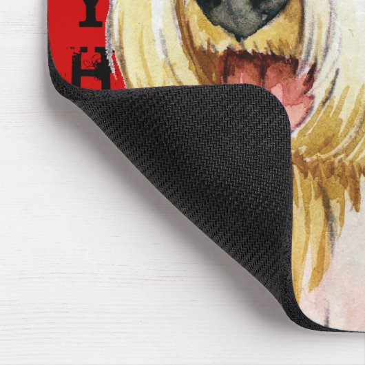 Sealyham Terrier Farbblock Mousepad (Ecke)