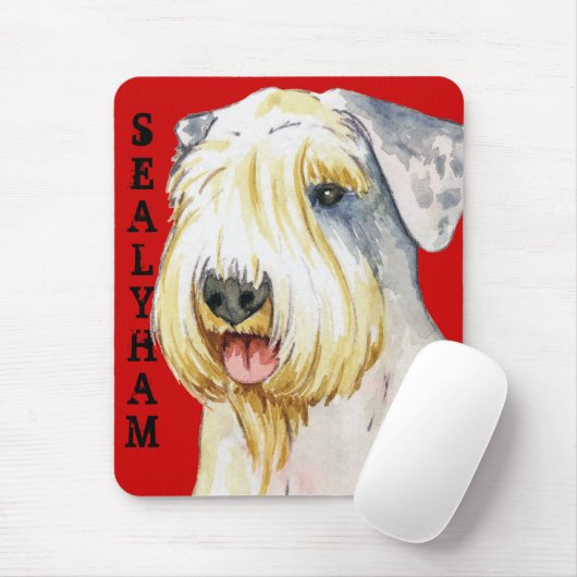 Sealyham Terrier Farbblock Mousepad (Mit Mouse)