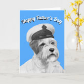 Sealyham Terrier Fathers Day Karte (Gelbe Blume)