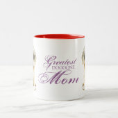 Sealyham Terrier Heart Mama Zwei-Tone-Kaffee-Tasse Zweifarbige Tasse (Mittel)