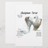 Sealyham Terrier History Briefpapier (Vorne/Hinten)