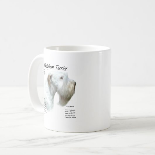 Sealyham Terrier History Design Kaffeetasse (Vorderseite Links)