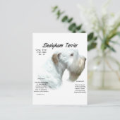 Sealyham Terrier History Design Postkarte (Stehend Vorderseite)