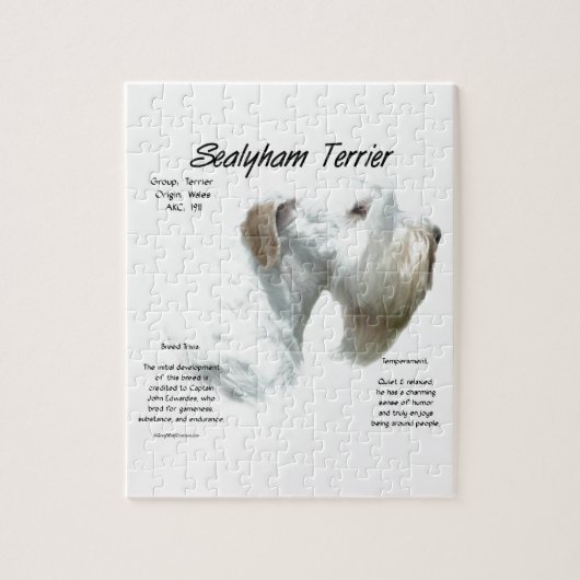 Sealyham Terrier History Puzzle (Vertikal)