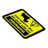 Sealyham Terrier Humore Guard Dog Warnung Magnet (Rechte Seite)