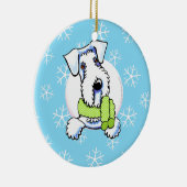 Sealyham Terrier Let it Snow Keramik Ornament (Rechts)