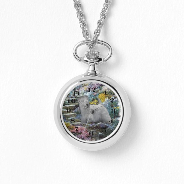 Sealyham Terrier Lovers Art Armbanduhr (Vorderseite)