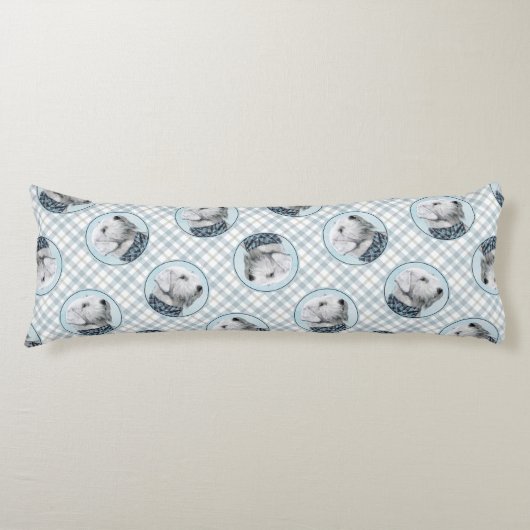 Sealyham Terrier Malerei Niedlich Original Hunde K Seitenschläferkissen (Vorderseite)