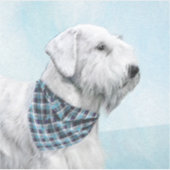 Sealyham Terrier Painting - Niedliche Original Dog Aufkleber (Vorderseite)