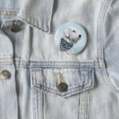 Sealyham Terrier Painting - Niedliche Original Dog Button (Beispiel)