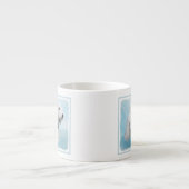 Sealyham Terrier Painting - Niedliche Original Dog Espressotasse (Vorderseite)