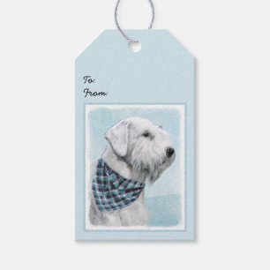 Sealyham Terrier Painting - Niedliche Original Dog Geschenkanhänger