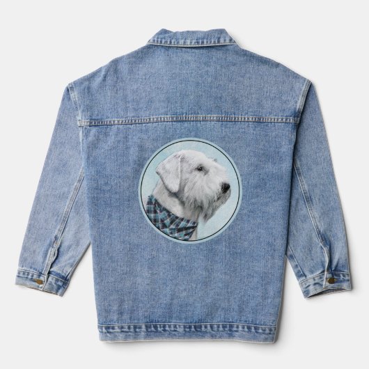 Sealyham Terrier Painting - Niedliche Original Dog Jeansjacke (Rückseite)