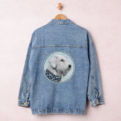 Sealyham Terrier Painting - Niedliche Original Dog Jeansjacke (Hangar)