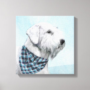 Sealyham Terrier Painting - Niedliche Original Dog Leinwanddruck