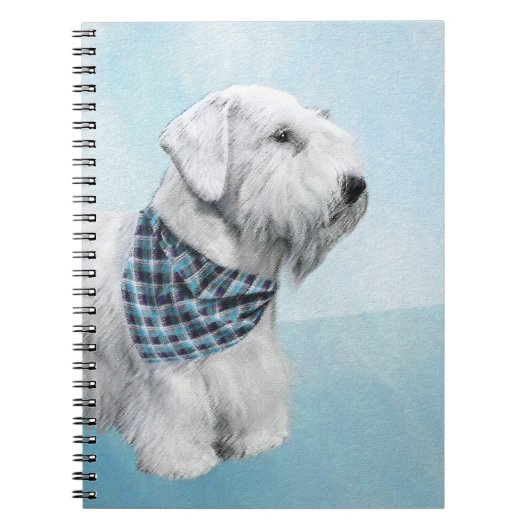Sealyham Terrier Painting - Niedliche Original Dog Notizblock (Vorderseite)