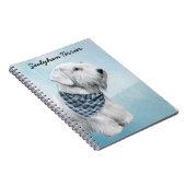 Sealyham Terrier Painting - Niedliche Original Dog Notizblock (Rechte Seite)
