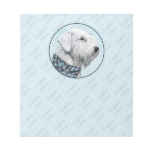 Sealyham Terrier Painting - Niedliche Original Dog Notizblock