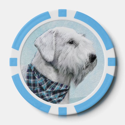 Sealyham Terrier Painting - Niedliche Original Dog Pokerchips (Vorderseite)