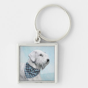 Sealyham Terrier Painting - Niedliche Original Dog Schlüsselanhänger