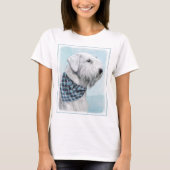 Sealyham Terrier Painting - Niedliche Original Dog T-Shirt (Vorderseite)