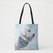 Sealyham Terrier Painting - Niedliche Original Hun Tasche (Vorderseite)