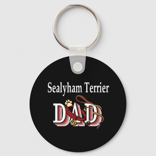 Sealyham Terrier Papa Schlüsselanhänger (Vorderseite)