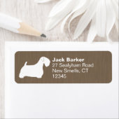 Sealyham Terrier Silhouette Dog Rücksendeadresse (Insitu)