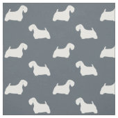 Sealyham Terrier-Silhouette-Muster Stoff (Muster)