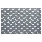 Sealyham Terrier-Silhouette-Muster Stoff (Fat Quarter (45,7 x 55,9 cm))