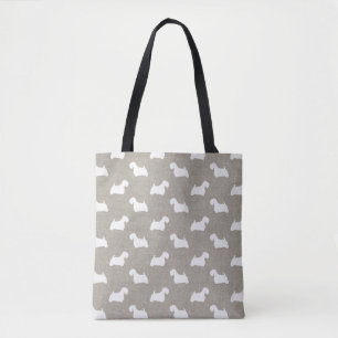 Sealyham Terrier-Silhouette-Muster Tasche