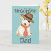 Sealyham Terrier Vater Card Karte (Gelbe Blume)