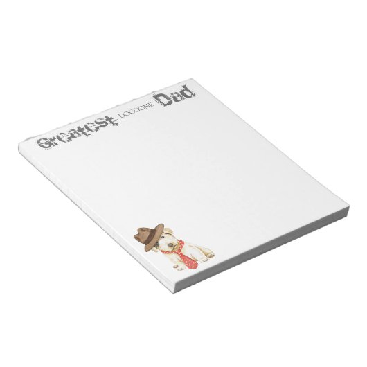 Sealyham Terrier Vater Notepad Notizblock (angewinkelt)