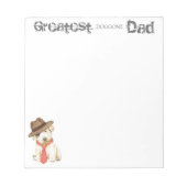 Sealyham Terrier Vater Notepad Notizblock (Vorderseite)