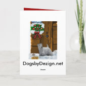 Sealyham Terrier Weihnachtsgeschenke Feiertagskarte (Rückseite)