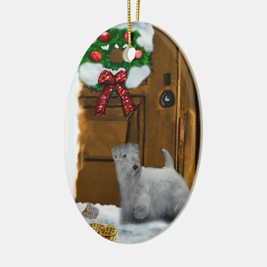 Sealyham Terrier Weihnachtsgeschenke Ornament (Links)