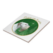 Sealyham Terrier Weltfrieden Fliese (Seite)