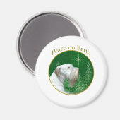 Sealyham Terrier Weltfrieden Magnet (Vorderseite/Rückseite)