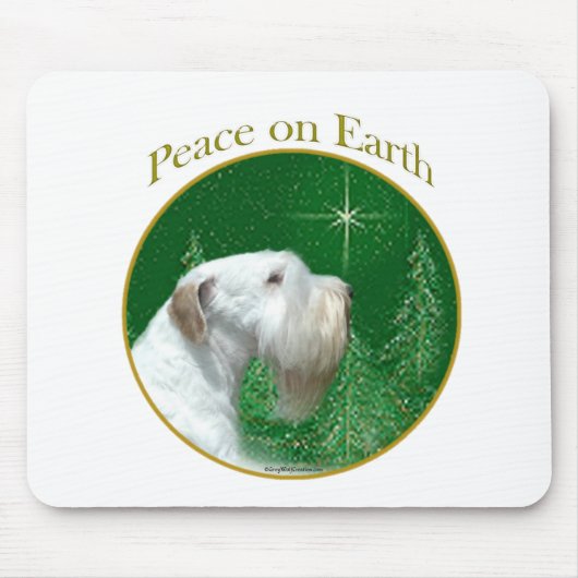 Sealyham Terrier Weltfrieden Mousepad (Vorne)