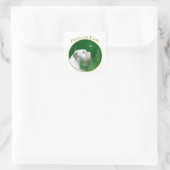 Sealyham Terrier Weltfrieden Quadratischer Aufkleber (Tasche)